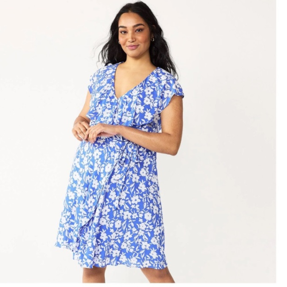 Draper James RSVP Floral wrap Dress